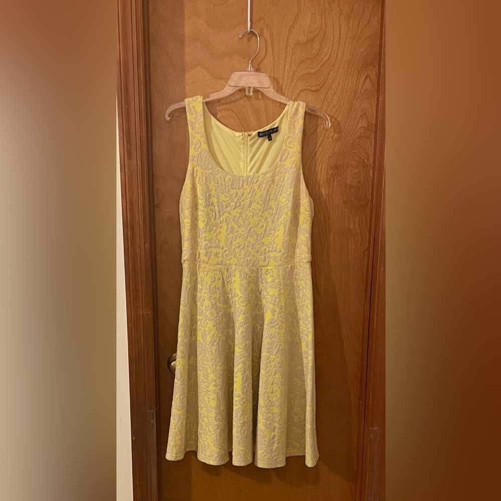 Brixon Ivy Yellow Fit and Flare Mini Dress